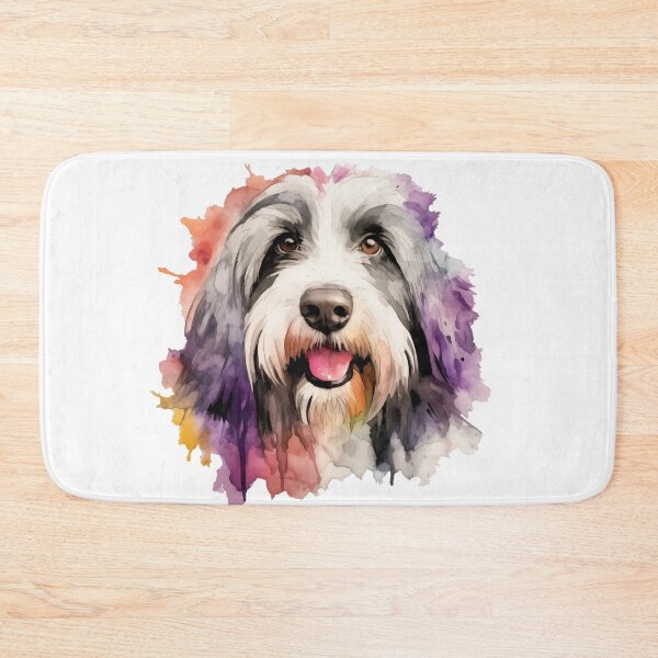 Item preview, Colorful Bearded Collie Watercolor Art designed and sold by doglovershirts.