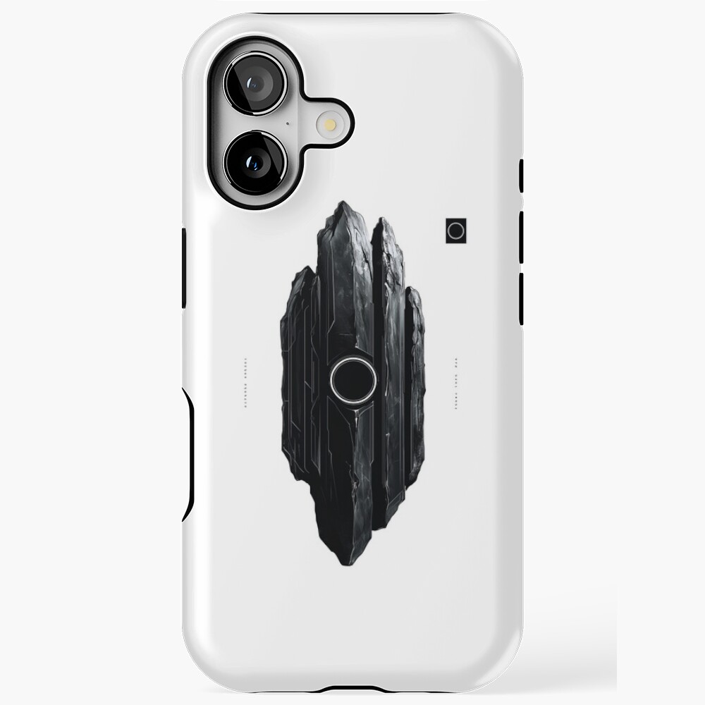 Futuristic Black Obsidian Monolith – Sci-Fi Minimalist Geometric Crystal