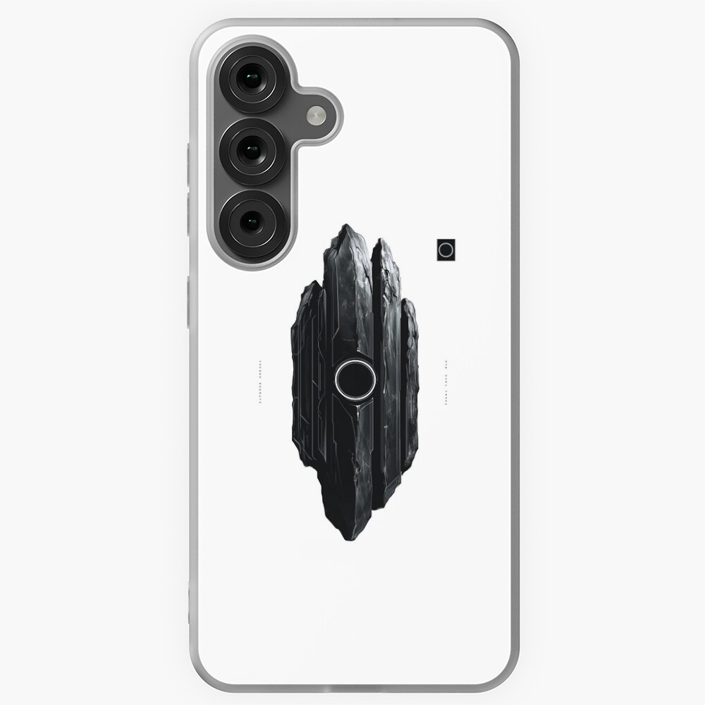 Black Obsidian Monolith: Sci-Fi Minimalist Geometry