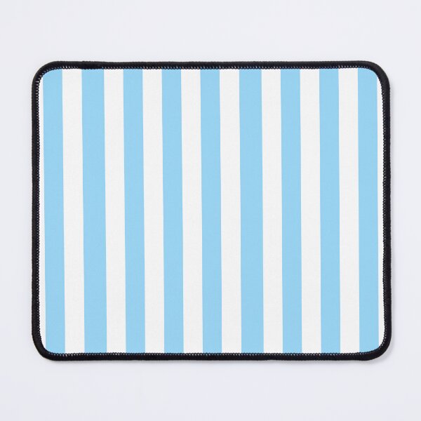 Item preview, Light Blue and White Stripes Pattern designed and sold by OneThreeSix.