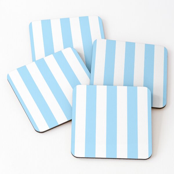 Item preview, Light Blue and White Stripes Pattern designed and sold by OneThreeSix.