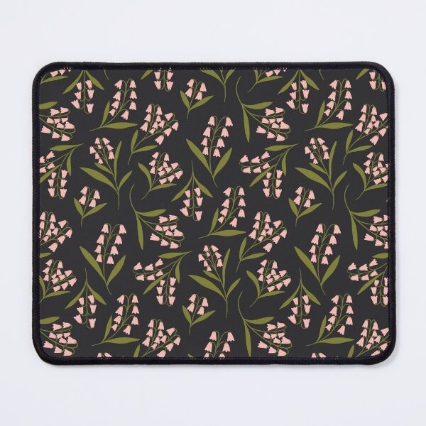 Item preview, Tiny delicate korean bellflowers - Charcoal black designed and sold by Illustrated by Nat.