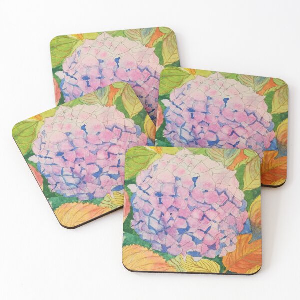 Item preview, Pink hydrangea watercolour painting  designed and sold by esvb.