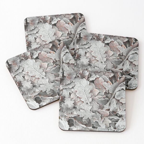 Item preview, Frosty winter leaves photograph  designed and sold by esvb.