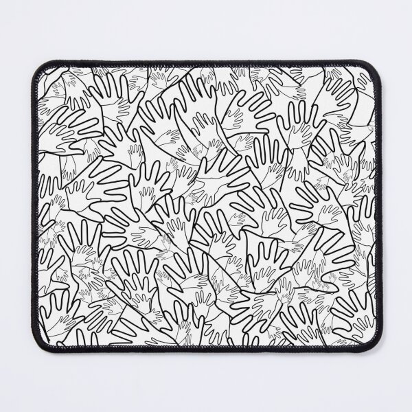 Item preview, All Hands Black Lines on White designed and sold by Art in My Loft.