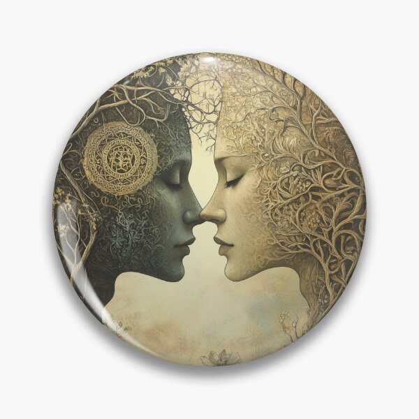 Item preview, Aesthetically surreal illustration of two woman designed and sold by SetMyHeart.