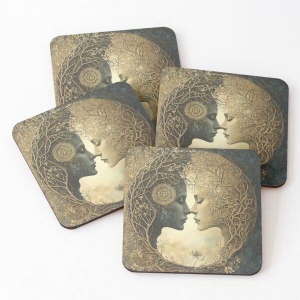 Item preview, Aesthetically surreal illustration of two woman designed and sold by SetMyHeart.