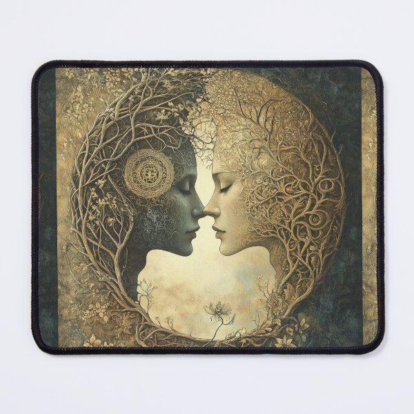 Item preview, Aesthetically surreal illustration of two woman designed and sold by SetMyHeart.