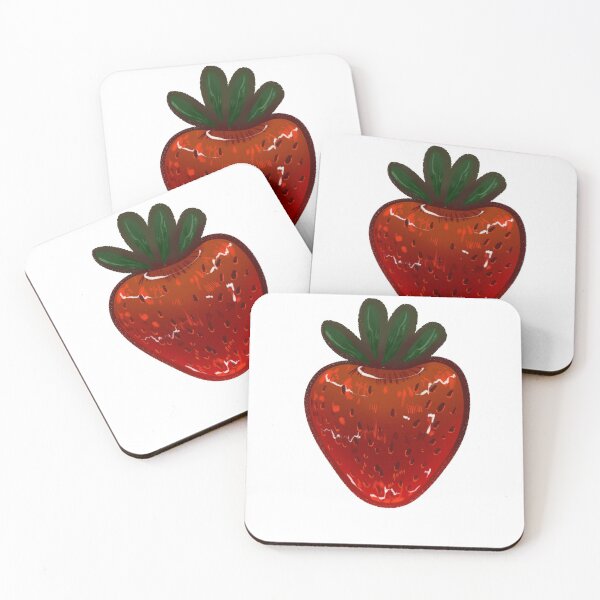 Item preview, Simple cute cartoon strawberry aesthetic sweet  designed and sold by selk-i3.