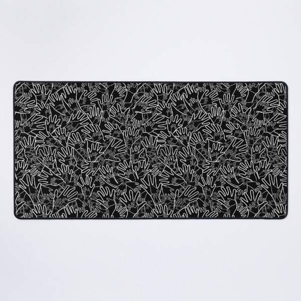 Item preview, All Hands White Lines on Black designed and sold by Art in My Loft.