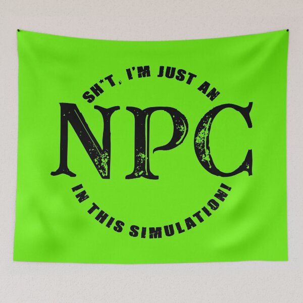 Item preview, This is a simulation and you are just an NPC (Black Text) designed and sold by Good Candy.