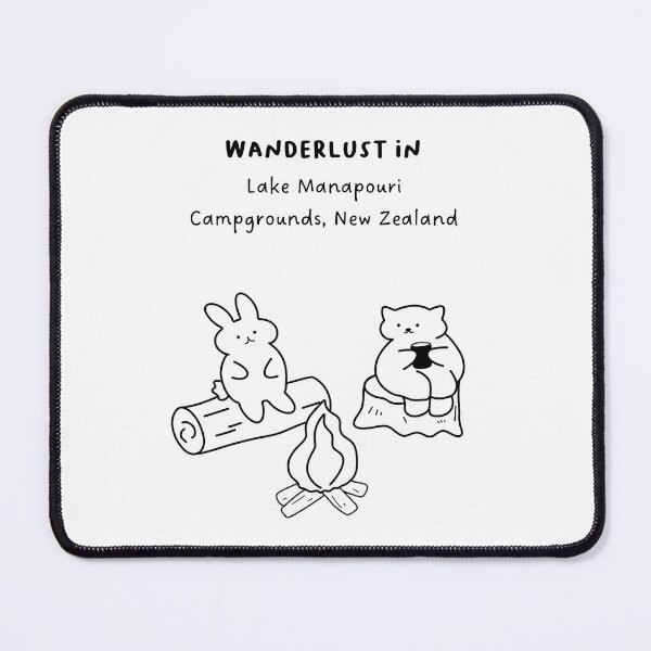 Item preview, Wanderlust in Lake Manapouri Campgrounds, New Zealand designed and sold by RM-Journey.