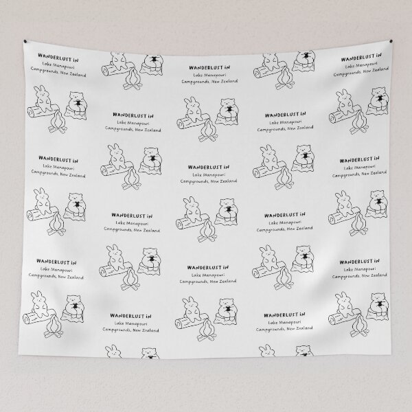 Item preview, Wanderlust in Lake Manapouri Campgrounds, New Zealand designed and sold by RM-Journey.