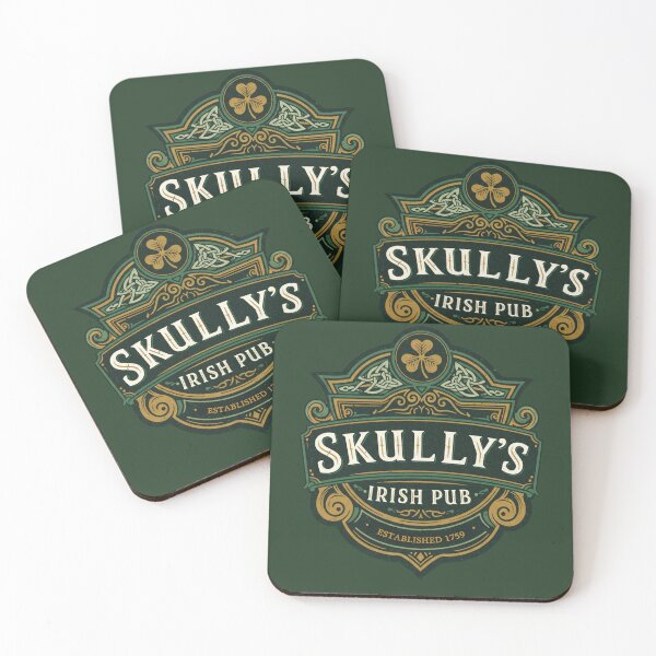 Item preview, Skully's Irish Pub Skull St. Patrick's Day 2025 Shamrock designed and sold by d247.