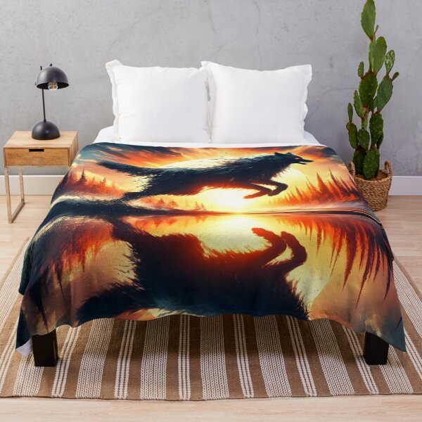 Item preview, Wolf Reflection, Ai Generated Art designed and sold by ACC .