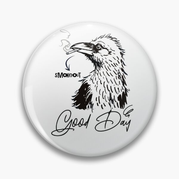 Item preview, Raven smoking cigarette. Good day. designed and sold by KojourinArt.