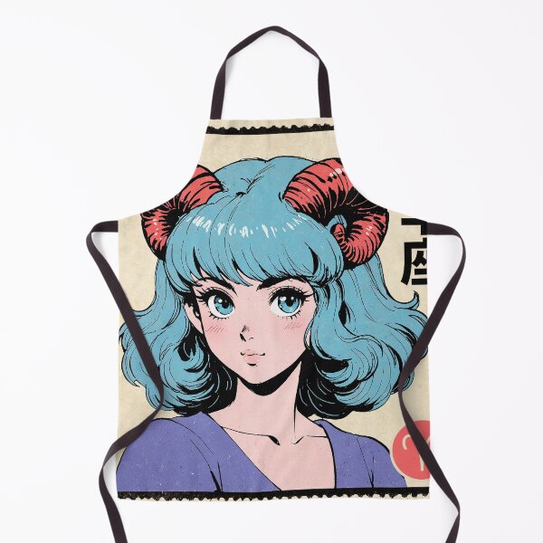 Item preview, Aries Zodiac Sign Green Haired Pretty Anime Girl Vintage Postage Stamp Aesthetic designed and sold by onlyanimevibes.