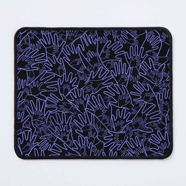 Item preview, All Hands Blue Lines on Black designed and sold by Art in My Loft.