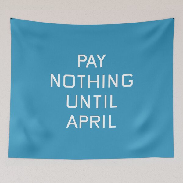 Item preview, Pay Nothing Until April - Inspired by Ed Ruscha designed and sold by letitrip.