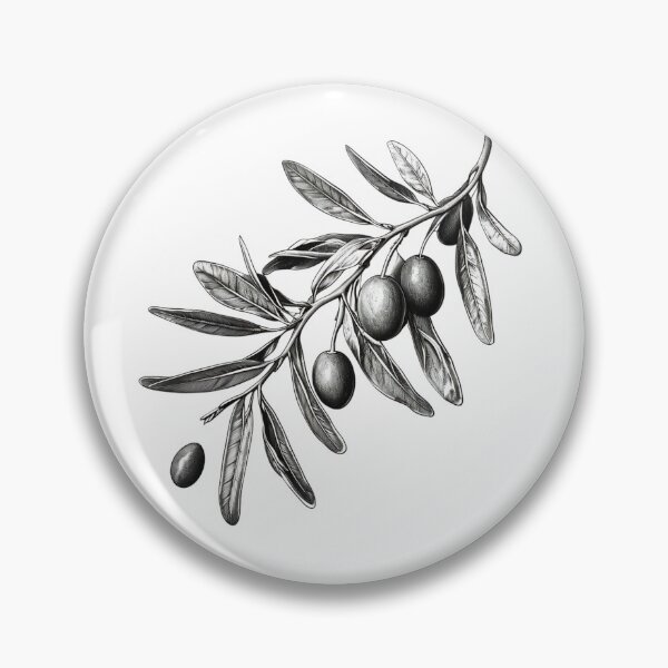 Item preview, botanical olive branch designed and sold by JIGUWORLD.