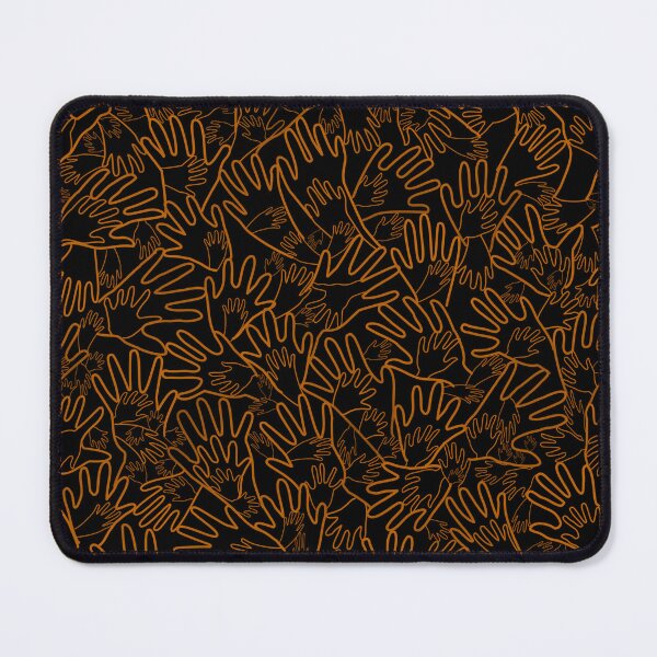 Item preview, All Hands Brown Lines on Black designed and sold by Art in My Loft.