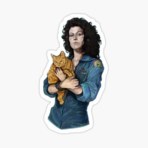 Item preview, Ellen Ripley & Jonesy designed and sold by A Thorn In My Hand.