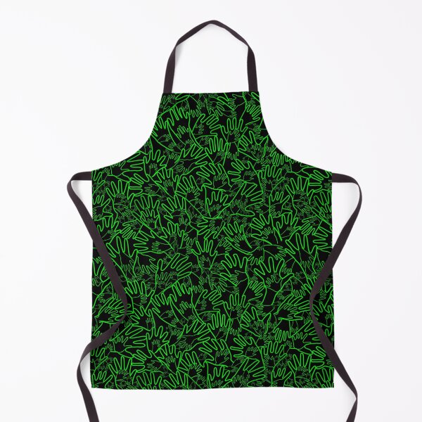 Item preview, All Hands Green Lines on Black designed and sold by Art in My Loft.