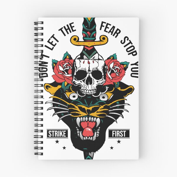 Item preview, hipster skulls panther tete de mort tattoo strike first 2611 A designed and sold by Achille3777.
