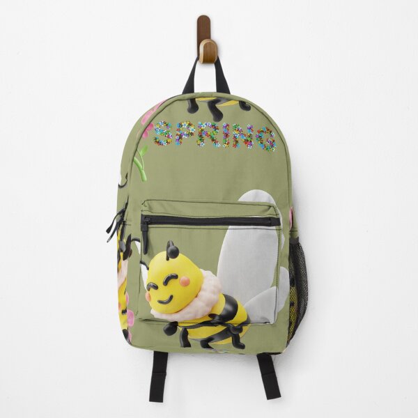 Item preview, "Cheerful Bee and Flowers Celebrating Spring" designed and sold by Graphollio-shop.