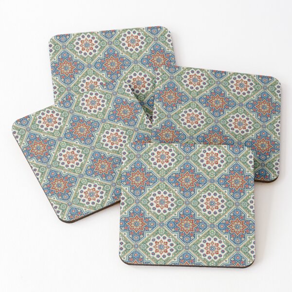 Item preview, Persian Carpet in Navy Blue and Sage Green Print designed and sold by hellcom.