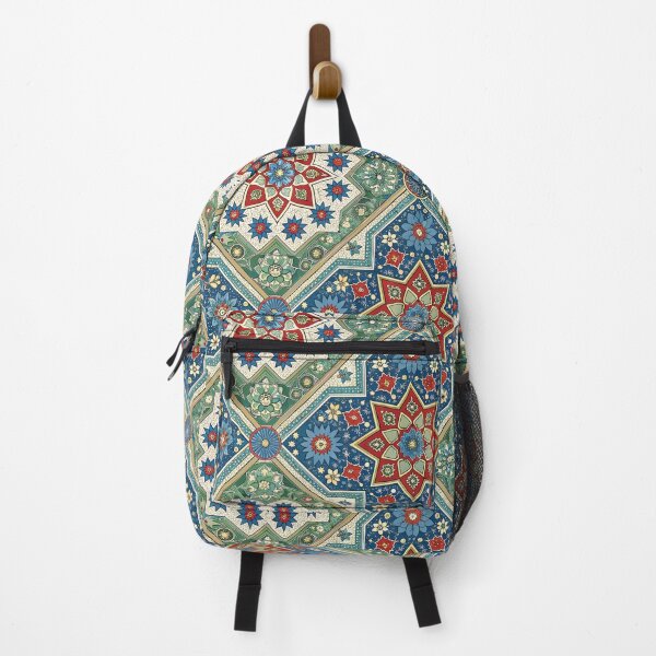 Item preview, Persian Carpet in Navy Blue and Sage Green Print designed and sold by hellcom.
