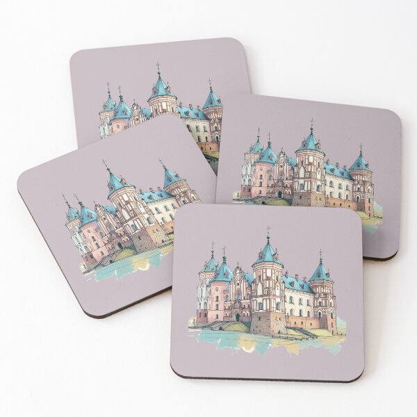 Item preview,  Mir Castle 3D Sketch - Belarus' Iconic Landmark,  designed and sold by PaintMeWorld.