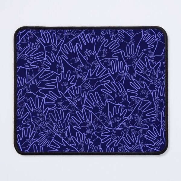 Item preview, All Hands Blue Lines on Navy Blue designed and sold by Art in My Loft.