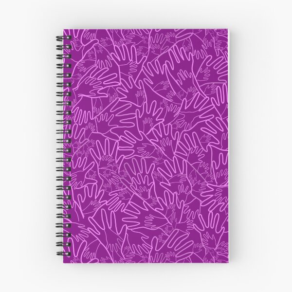 Item preview, All Hands Pink Lines on Magenta designed and sold by Art in My Loft.