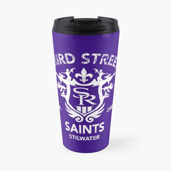 Saints Row 3 Tribute Distressed White Travel Mug
