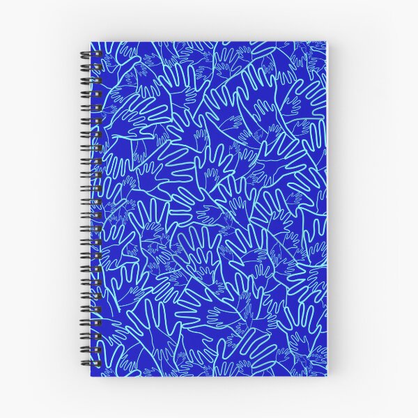 Item preview, All Hands Blue Lines on Dark Blue designed and sold by Art in My Loft.