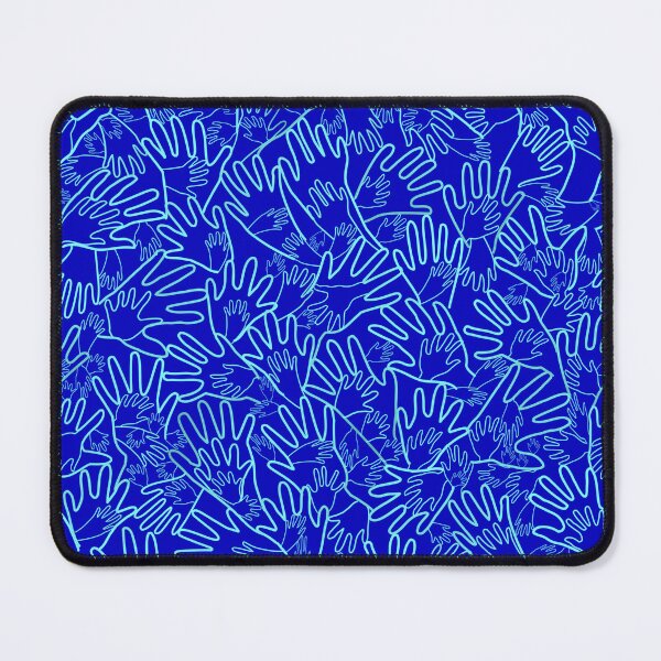 Item preview, All Hands Blue Lines on Dark Blue designed and sold by Art in My Loft.