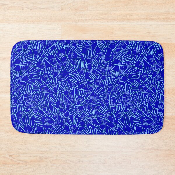 Item preview, All Hands Blue Lines on Dark Blue designed and sold by Art in My Loft.