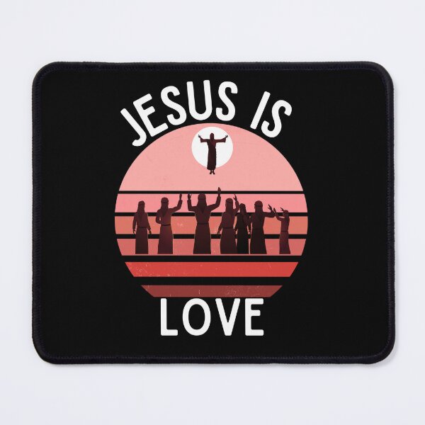 Item preview, Jesus Is Love Retro Sunset designed and sold by Jesusandu2.