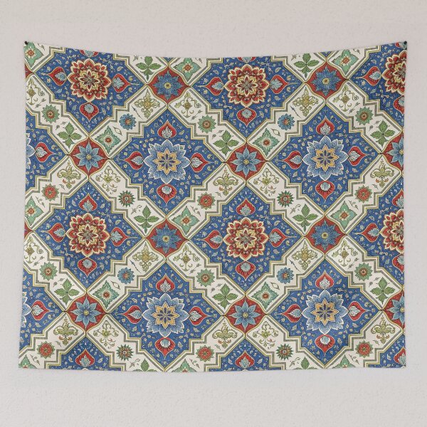 Item preview, Persian carpet in red blue and green print designed and sold by hellcom.