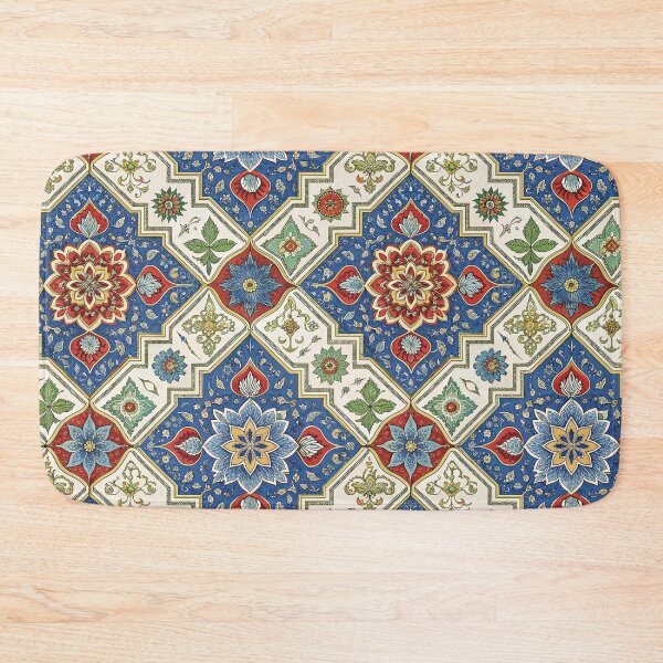 Item preview, Persian carpet in red blue and green print designed and sold by hellcom.