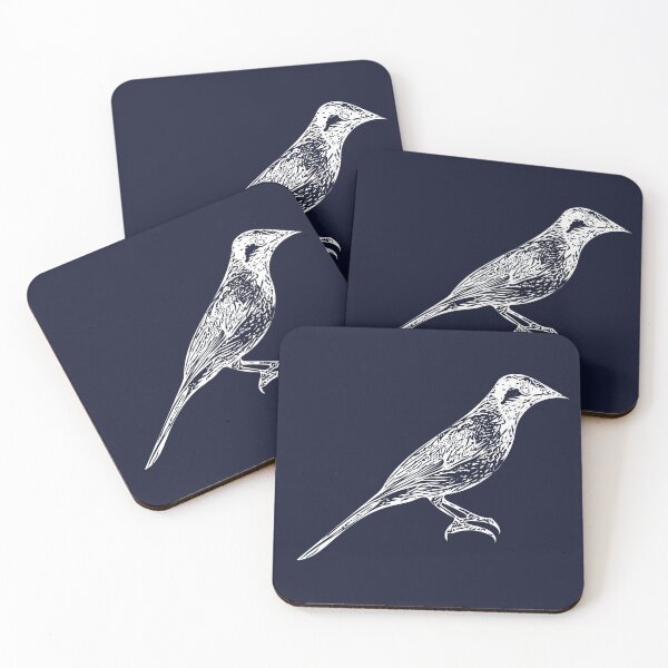 Item preview, White-eared Honeyeater White Design  designed and sold by designsasstultd.