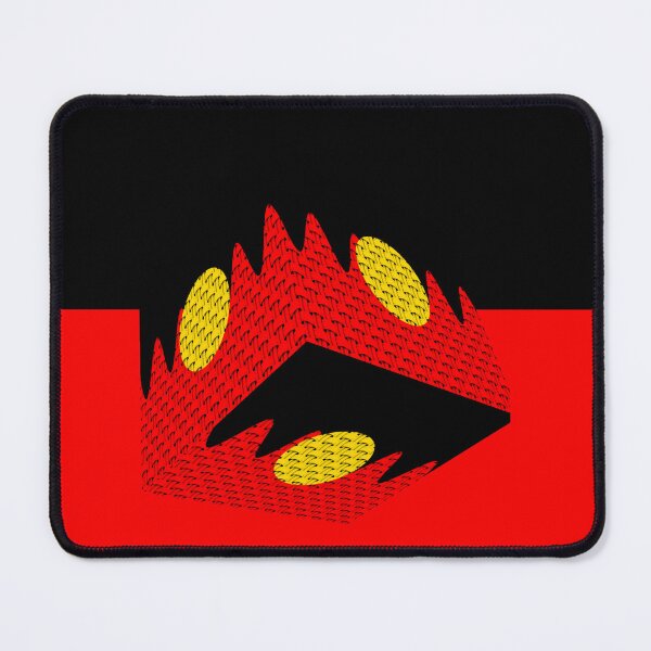 Item preview, FUNNY ARTISTIC EXPRESSION OF AUSTRALIAN ABORIGINAL FLAG IN A WOVEN CUBE SHAPE designed and sold by Ralek.