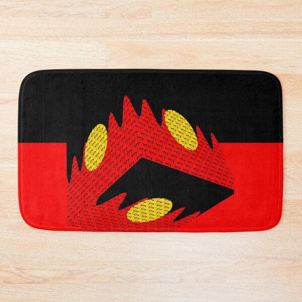Item preview, FUNNY ARTISTIC EXPRESSION OF AUSTRALIAN ABORIGINAL FLAG IN A WOVEN CUBE SHAPE designed and sold by Ralek.