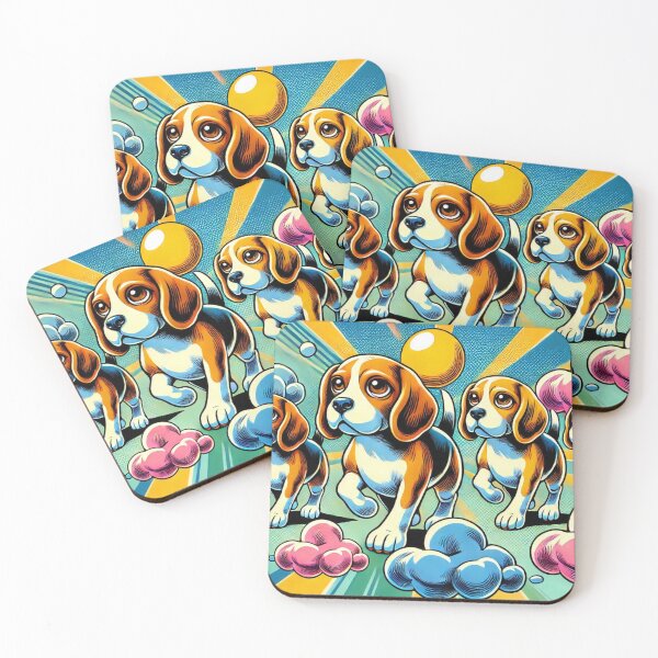 Item preview, Beagles Lovers Unite Pop Art Design designed and sold by KTDesigns321.