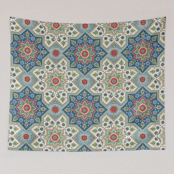 Item preview, Persian carpet in cobalt blue print designed and sold by hellcom.