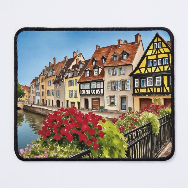 Item preview, Colmar France Watercolor designed and sold by Magnolia Valley Art.