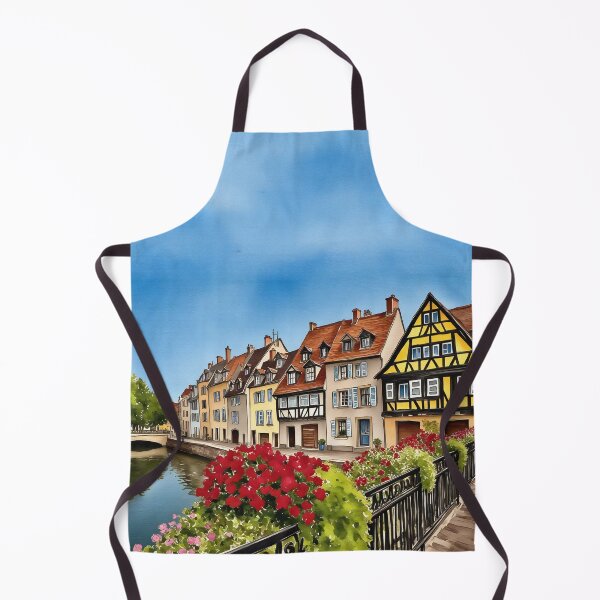 Item preview, Colmar France Watercolor designed and sold by Magnolia Valley Art.