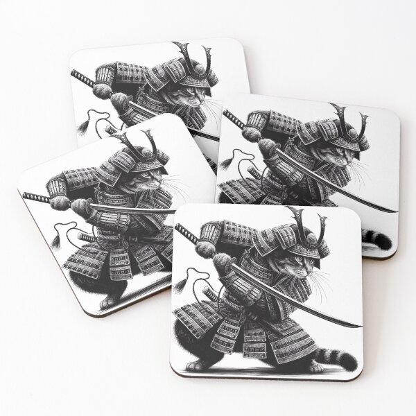 Item preview, Miau-kazu, the Feline Samurai designed and sold by Gabriel Veste.