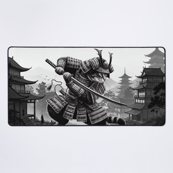Item preview, Miau-kazu, the Feline Samurai designed and sold by Gabriel Veste.